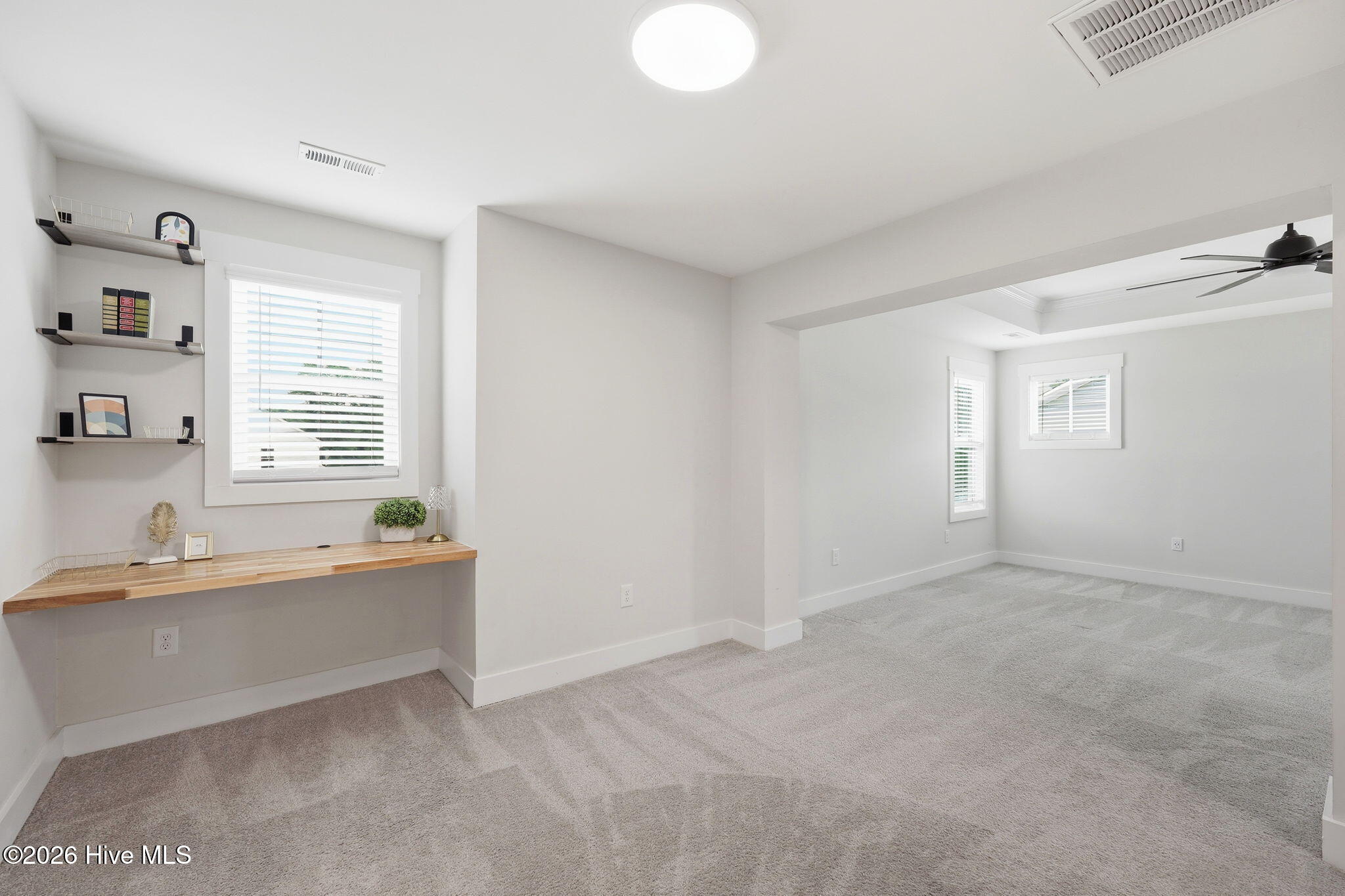 Custom Built in Desk area