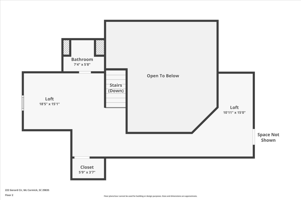 Floor Plan upper loft Level