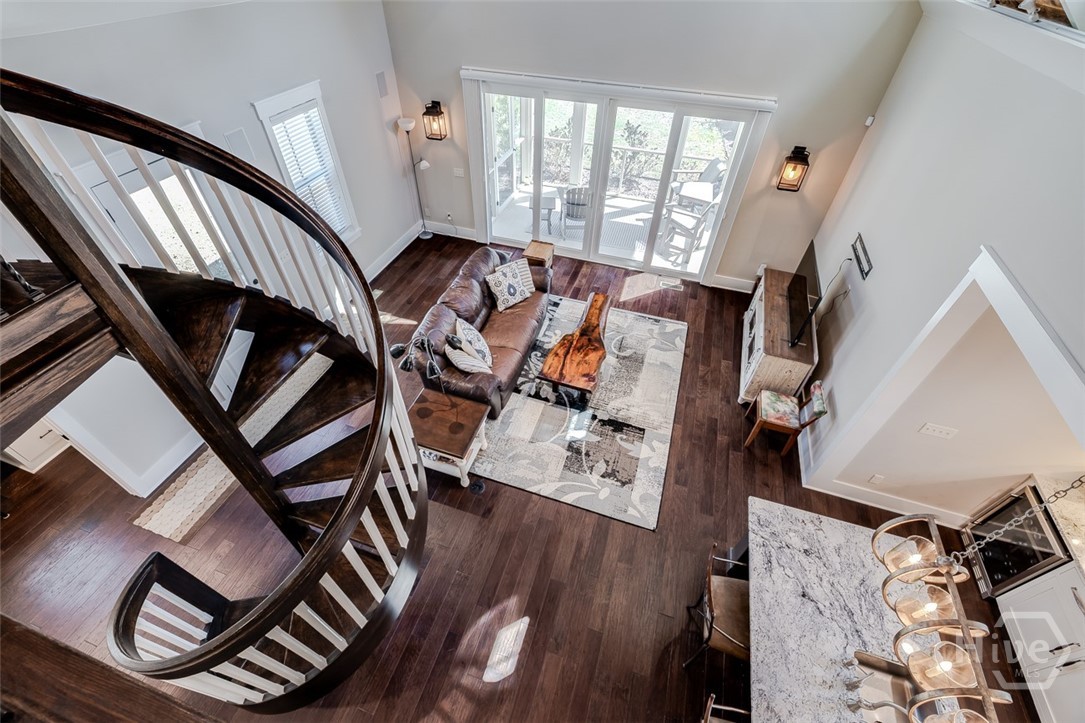 View from loft in the cottage