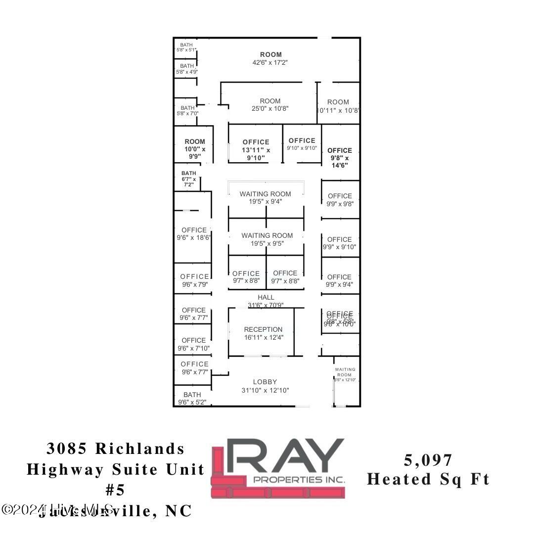 3069 Richlands Hwy #5 Floor Plan w measu
