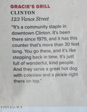 123 Vance Street, Clinton, NC, 28328