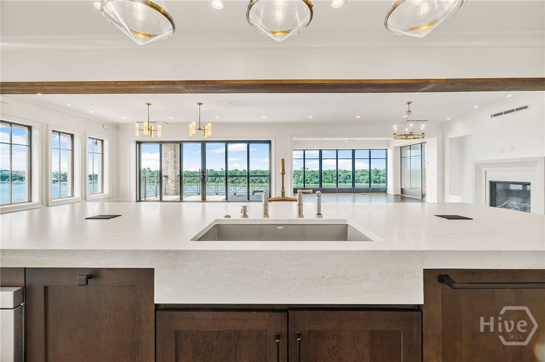 Impressive view from kitchen