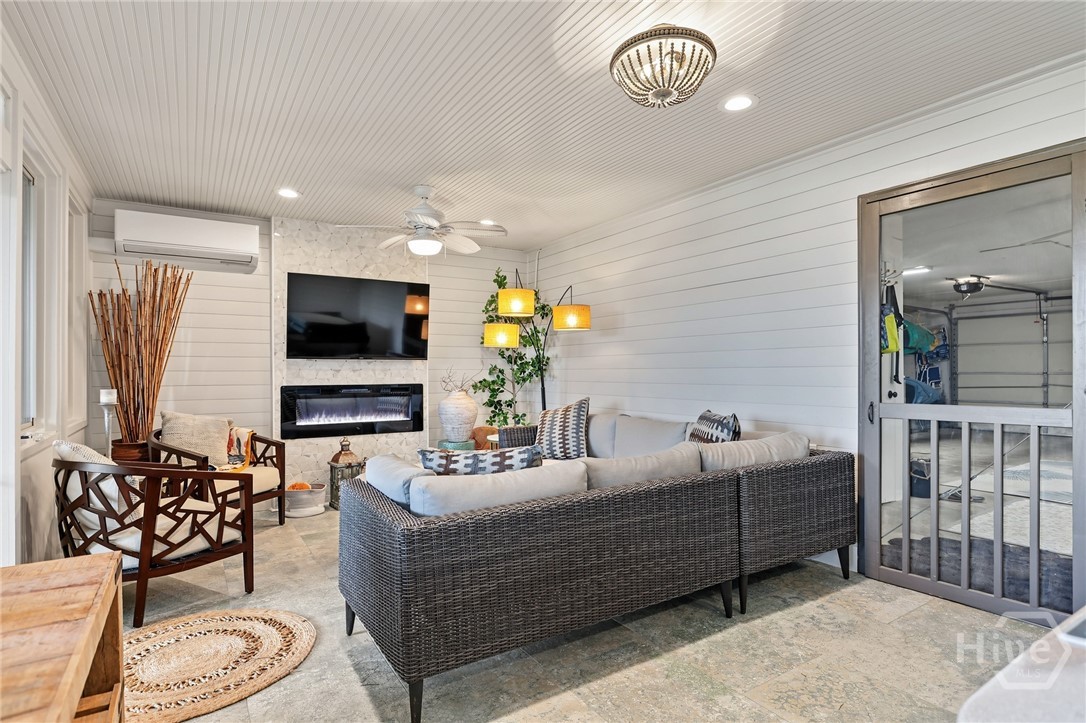 Living Area off of garage