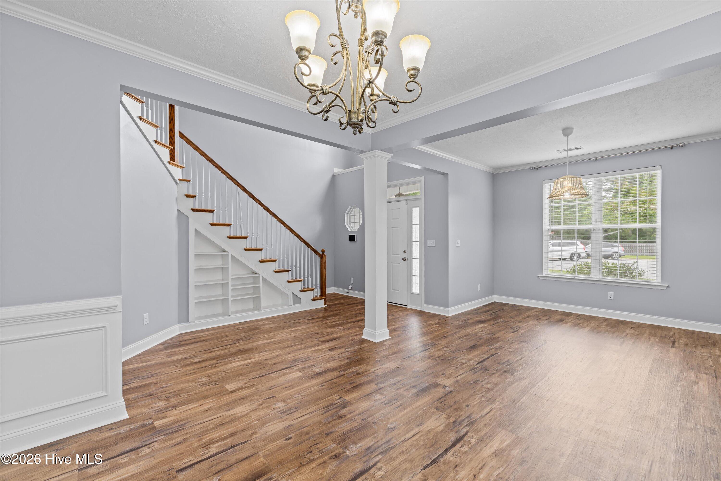Formal dining room view to entrance