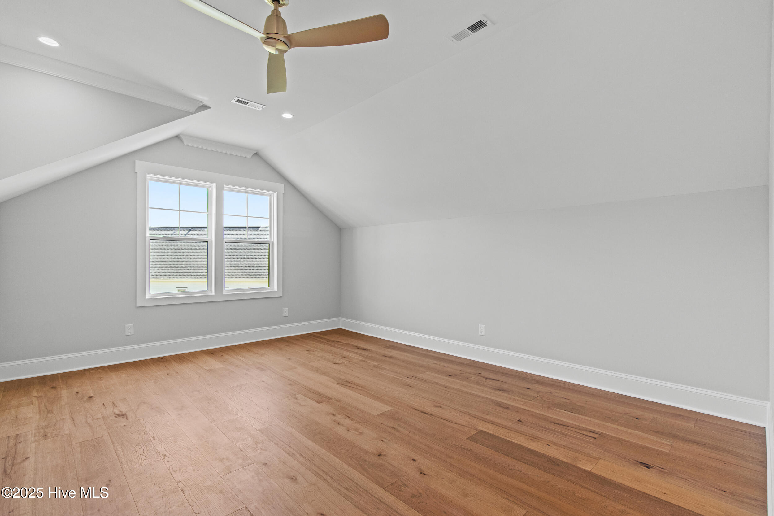 Large bedroom upstairs with closet