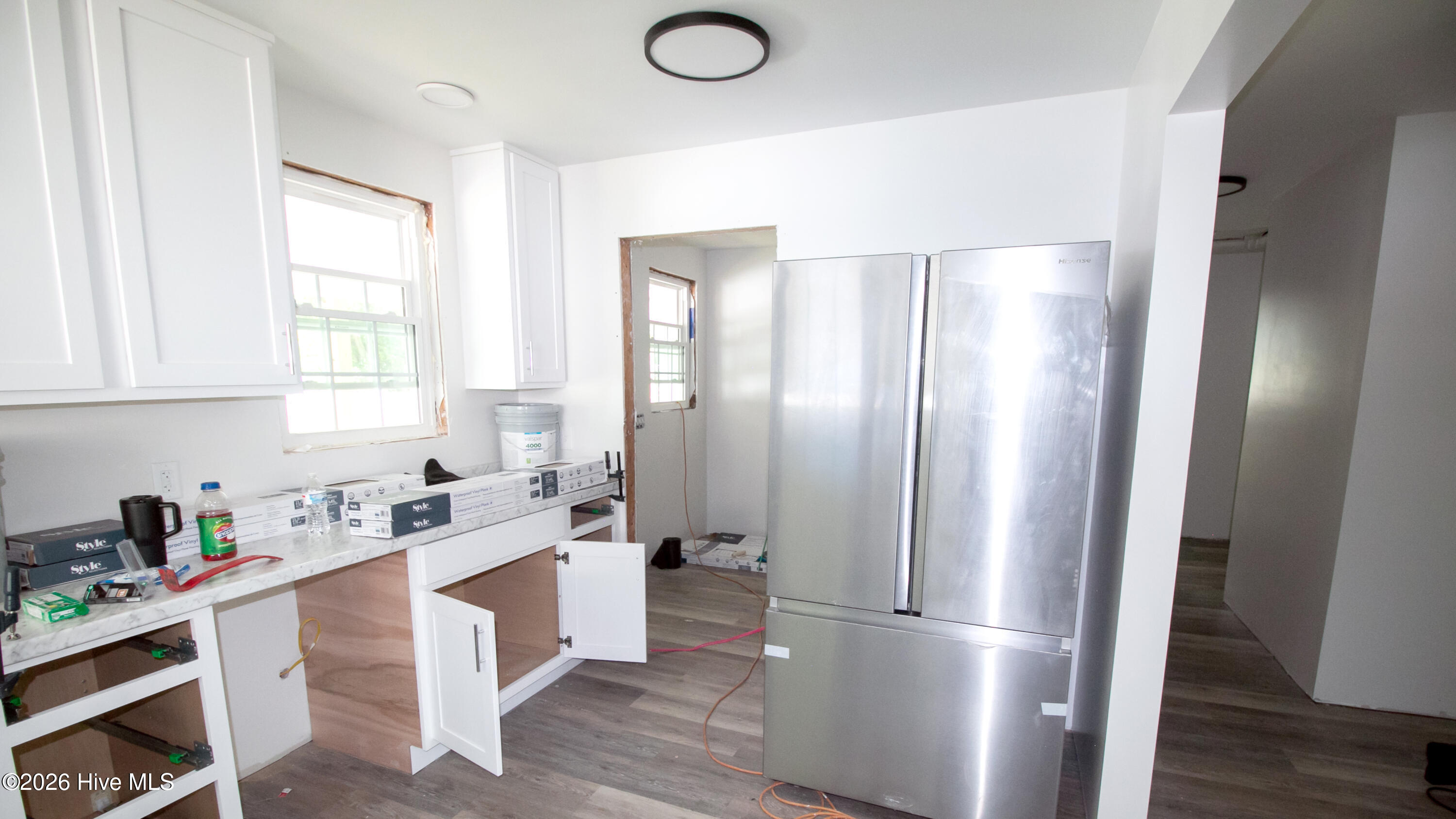Kitchen view backdoor