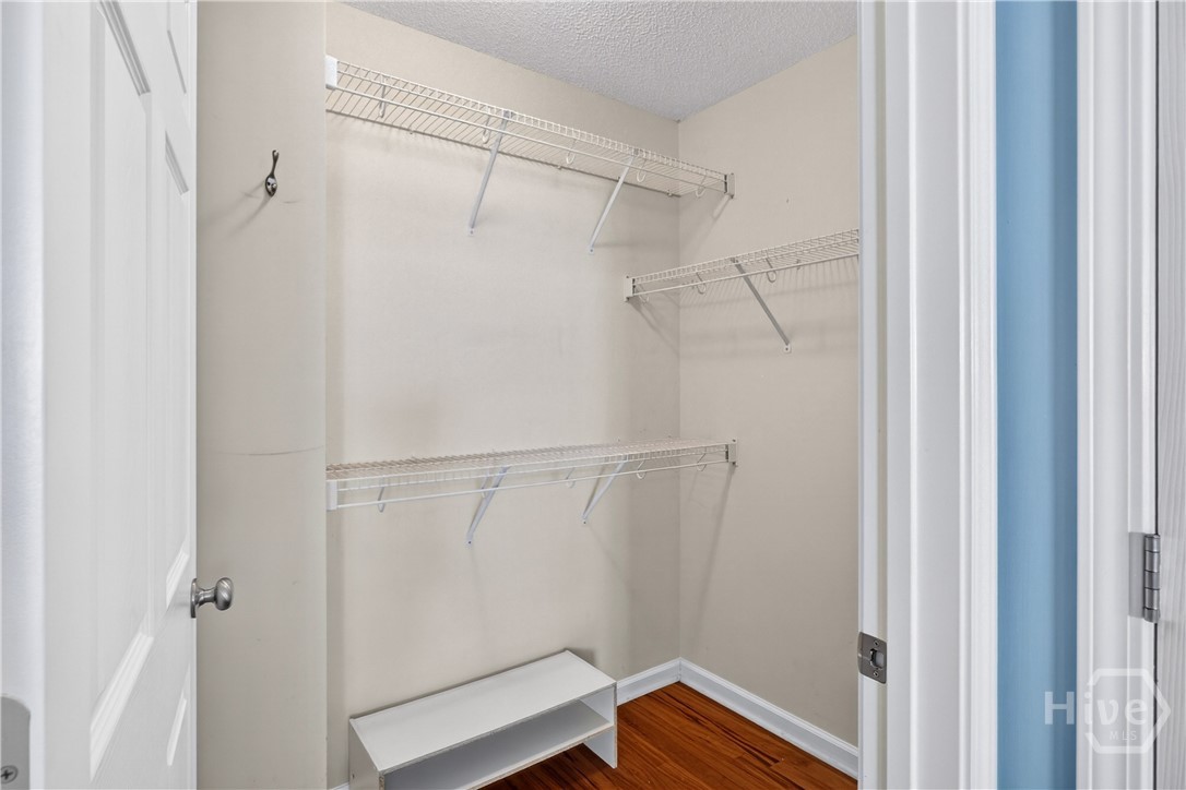 View of the walk-in closet in the master bedroom