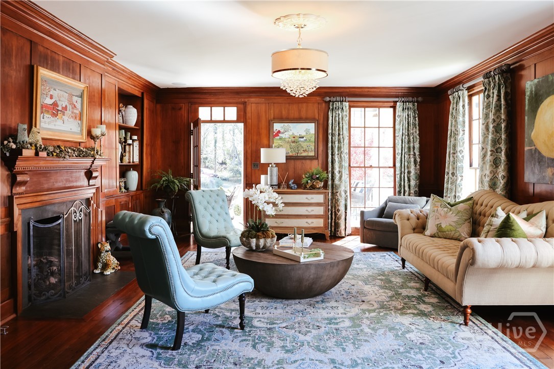 Neel Reid Walnut Paneled Walls