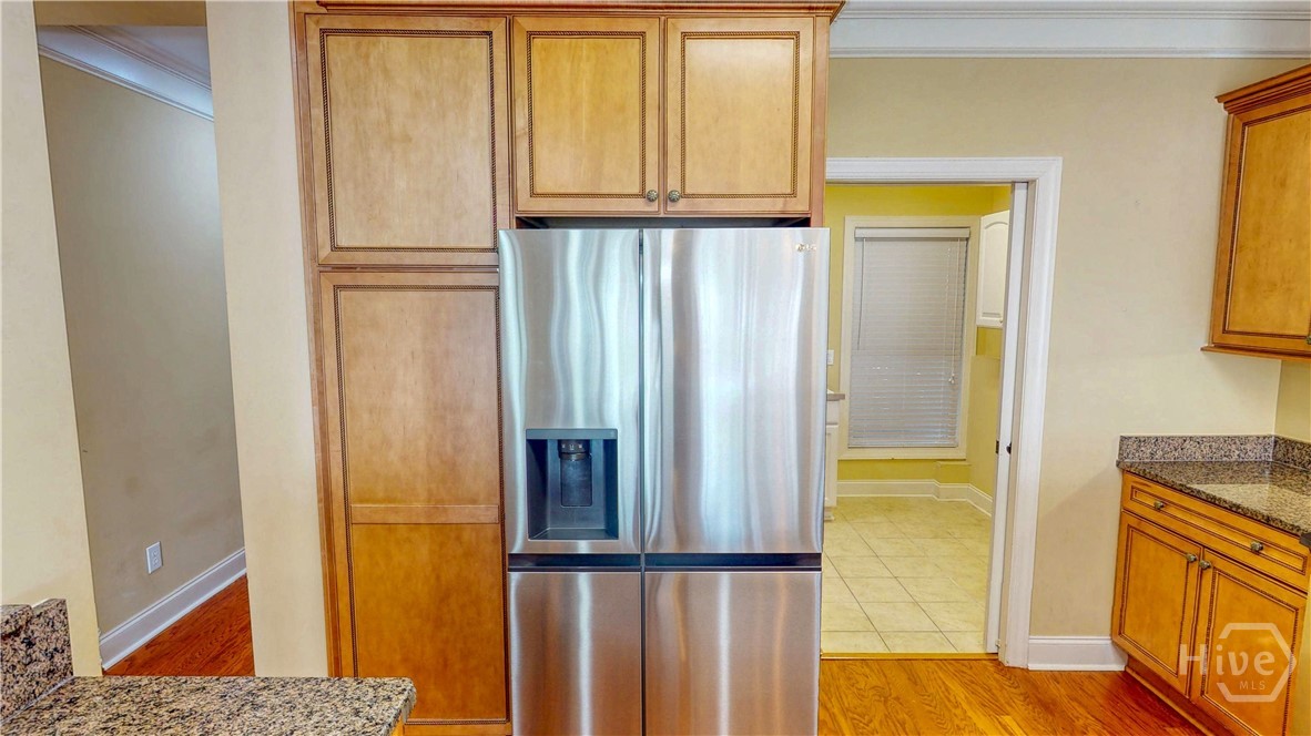 The refrigerator comes with the condo.