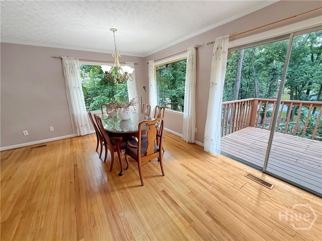 Upper Level Dining Area with Great Views to the Ou
