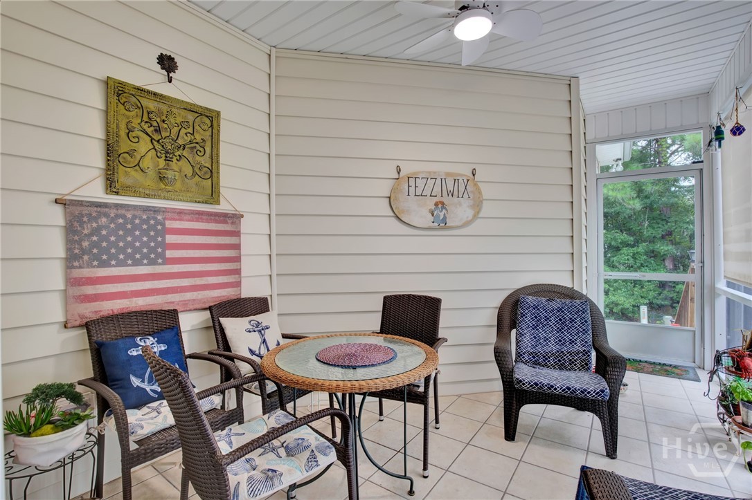 Screened in back porch