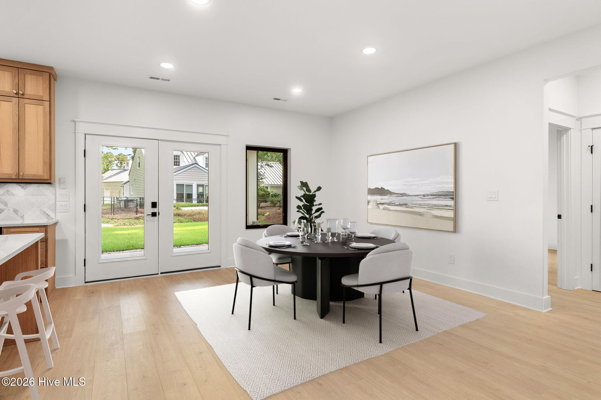 Virtually Staged Dining Area