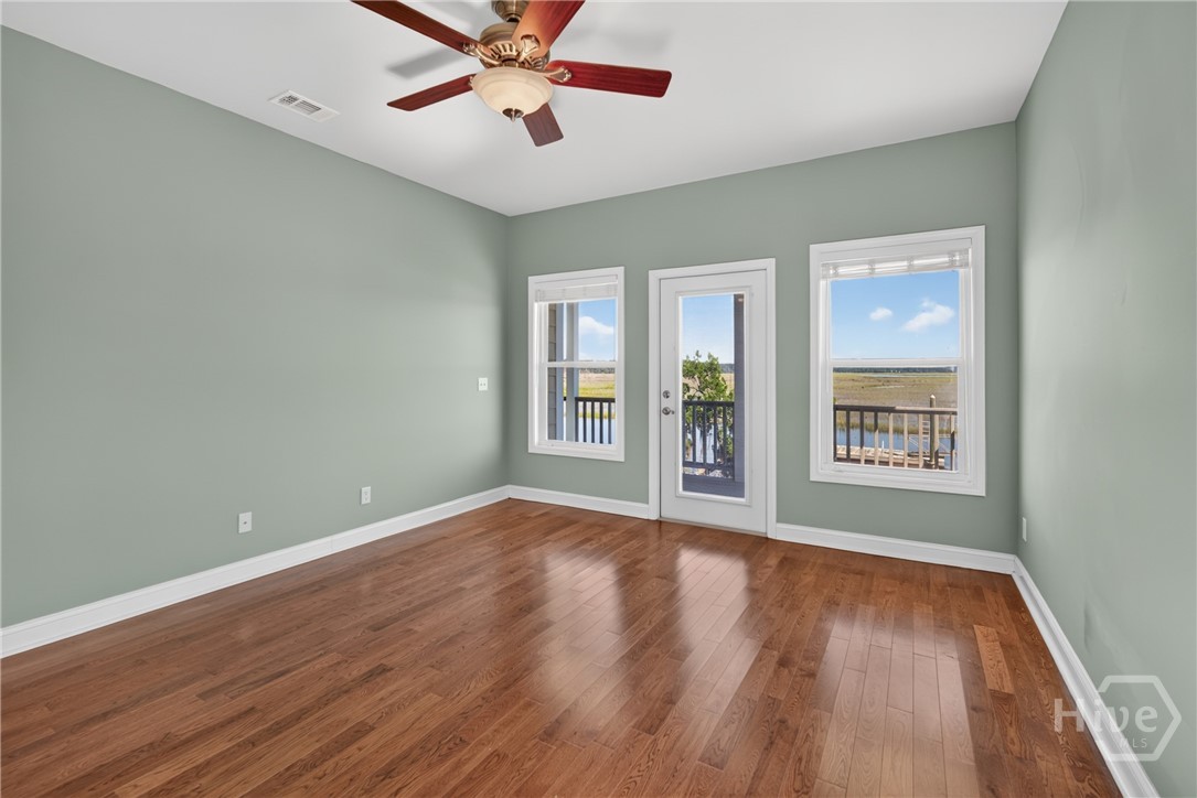 Master Bedroom overlooking Jones Creek.