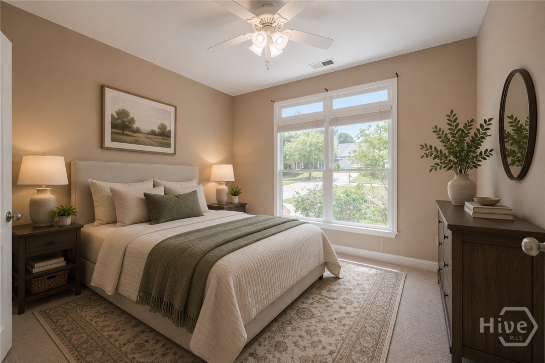Virtually Staged Bedroom