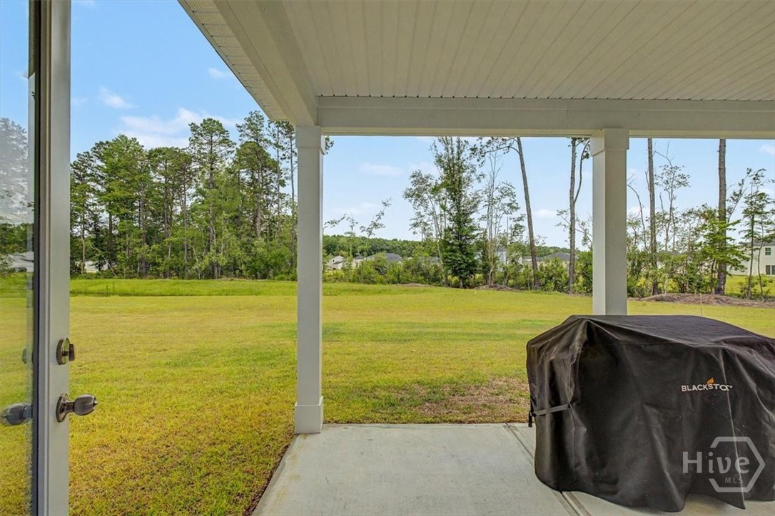 Covered back porch