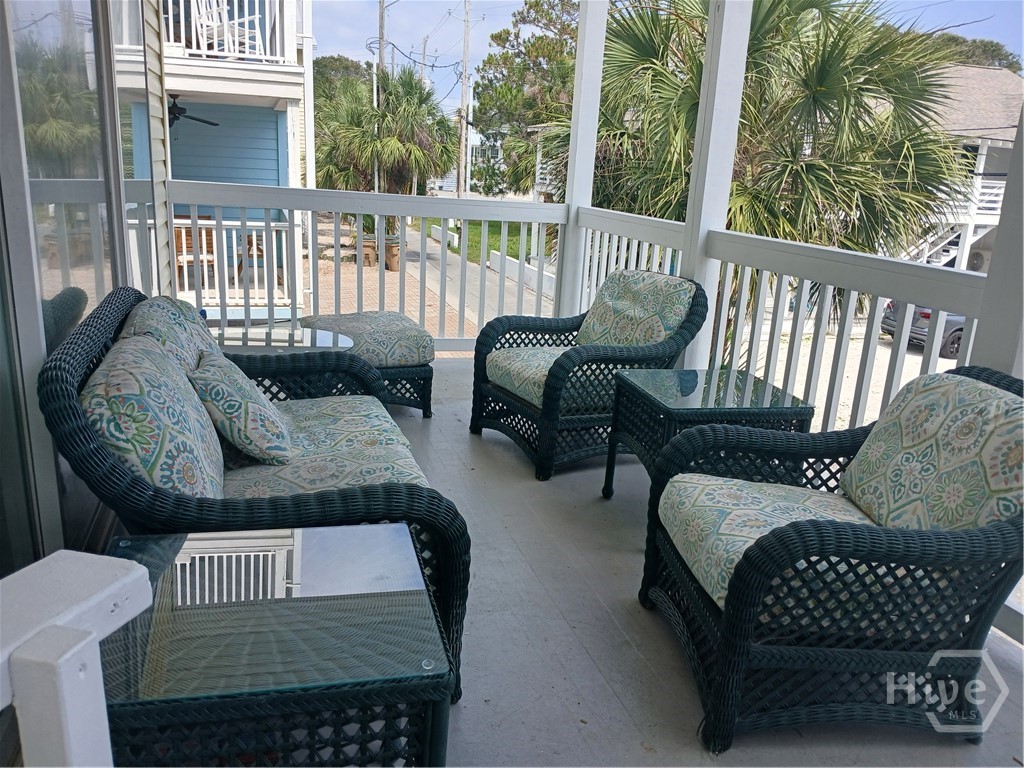 covered porch furniture