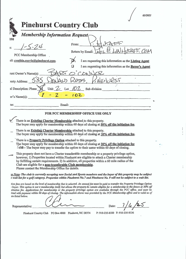 PCC Membership Status