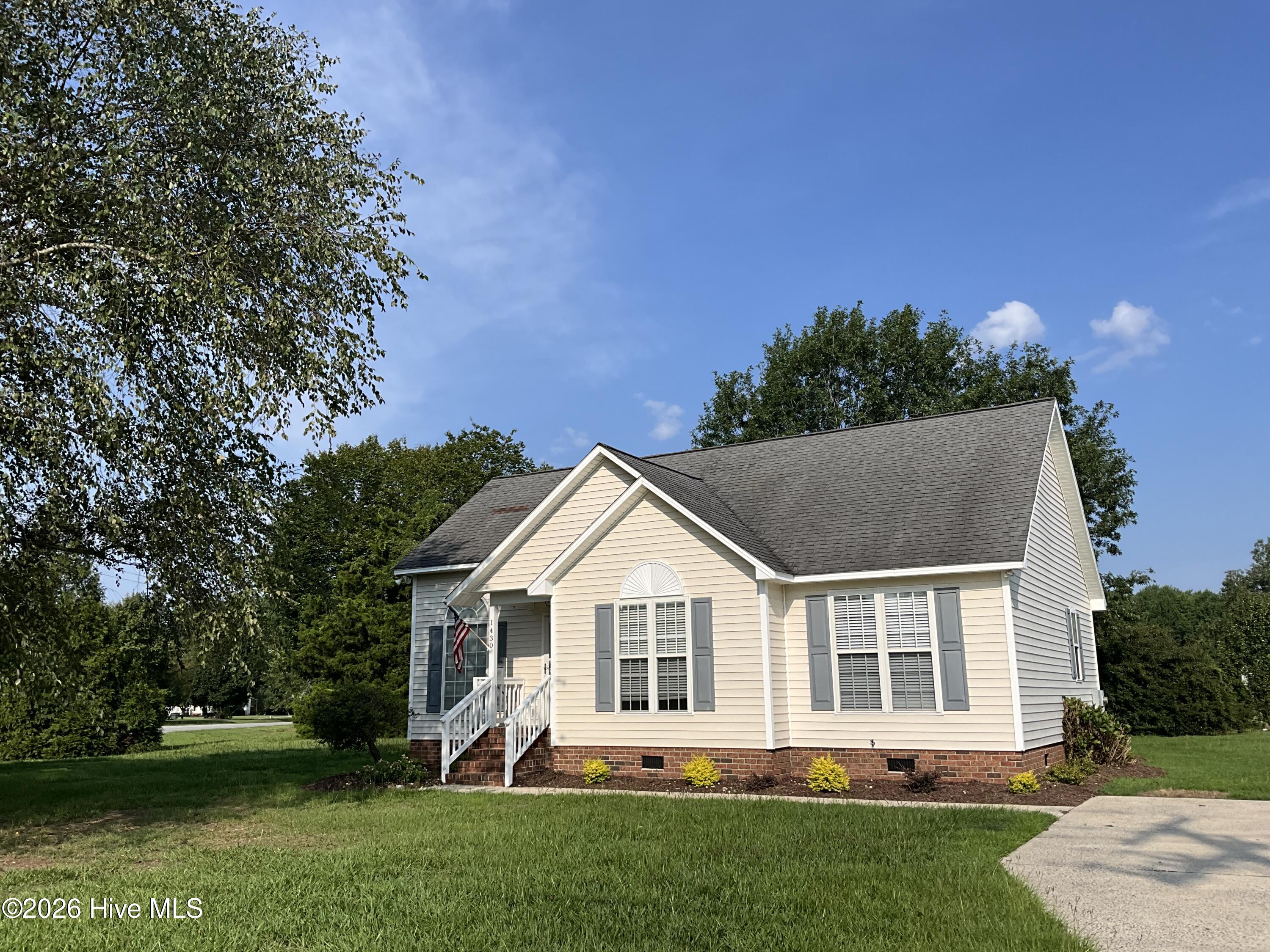 Exterior photo of 1430 Tucker Road, Grimesland, NC 27837. MLS: 100596704