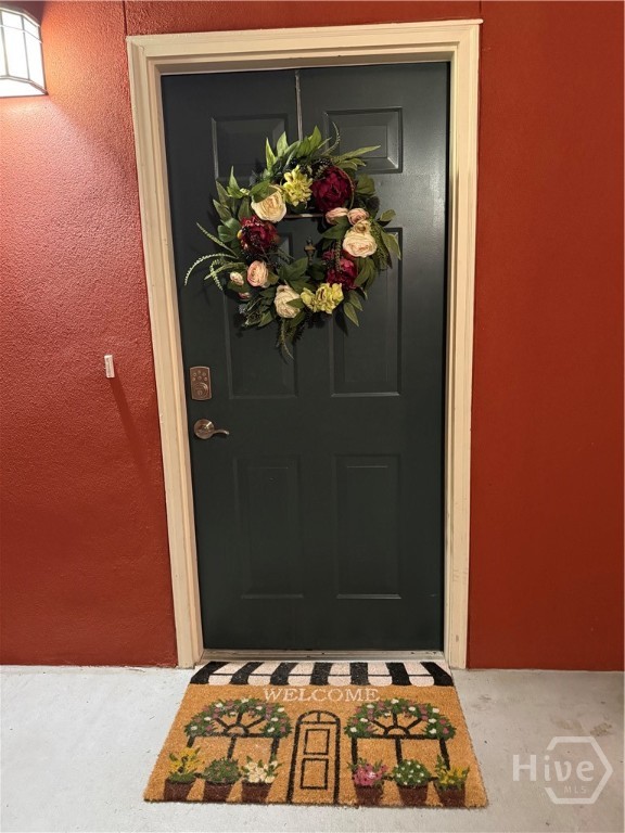 Front door of the unit