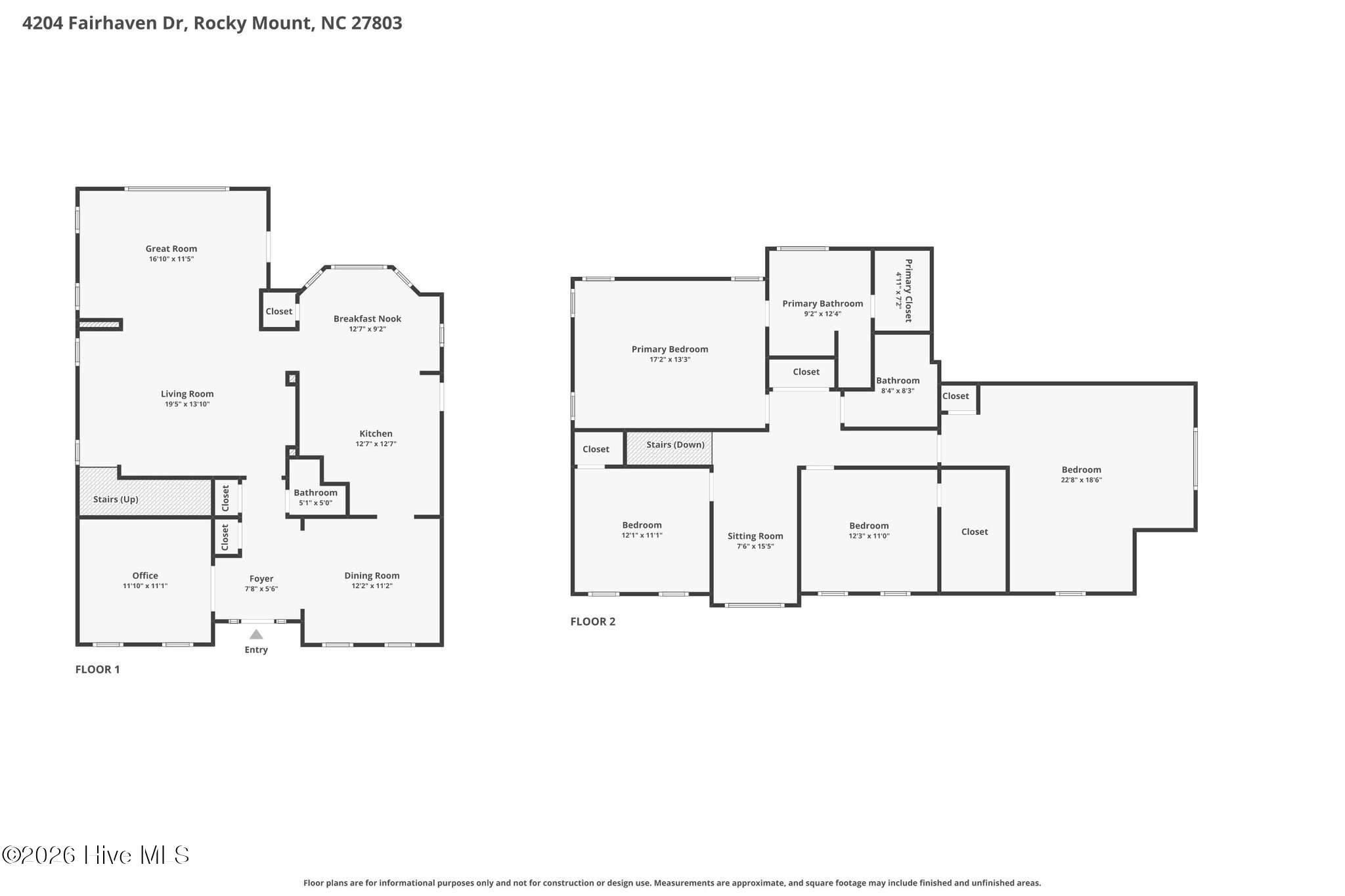 Homes For Sale - 4204 Fairhaven Drive<br/> Rocky Mount, NC 27803