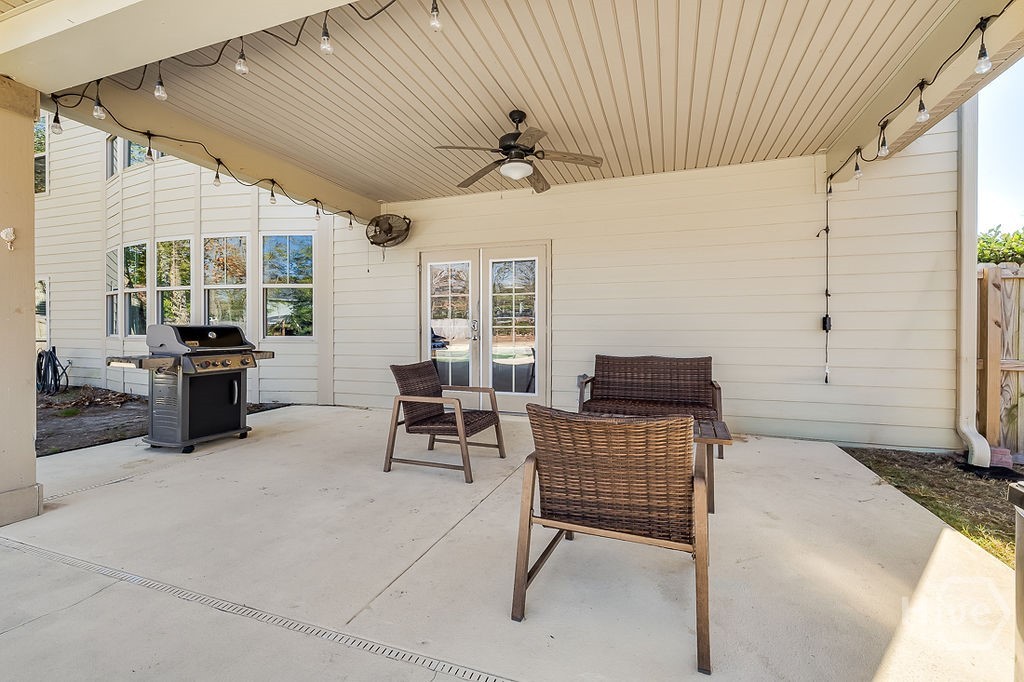 Covered back porch