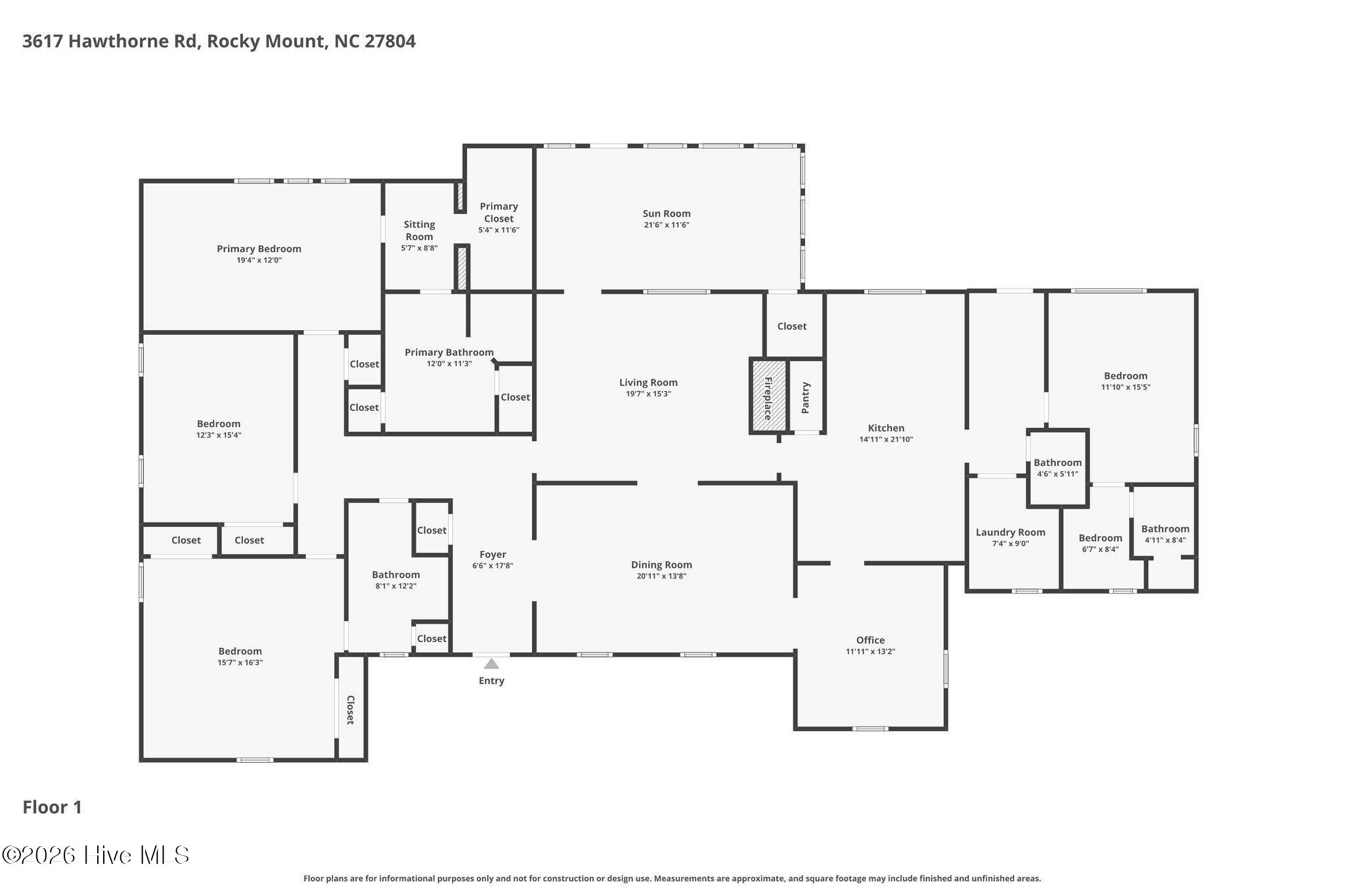 3617 Hawthorne Road, Rocky Mount, NC, 27804