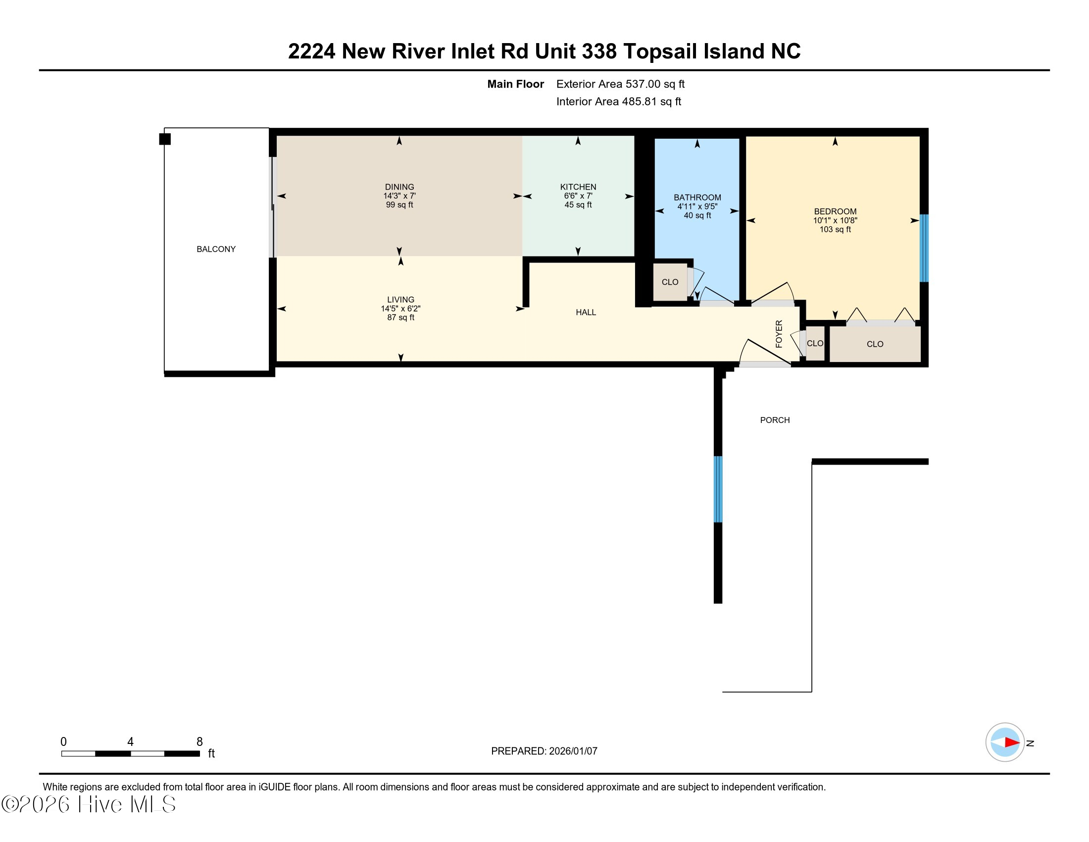Condo For Sale - 2224 New River Inlet Road #UNIT 338<br/> Onslow County, North Topsail Beach, NC 28460