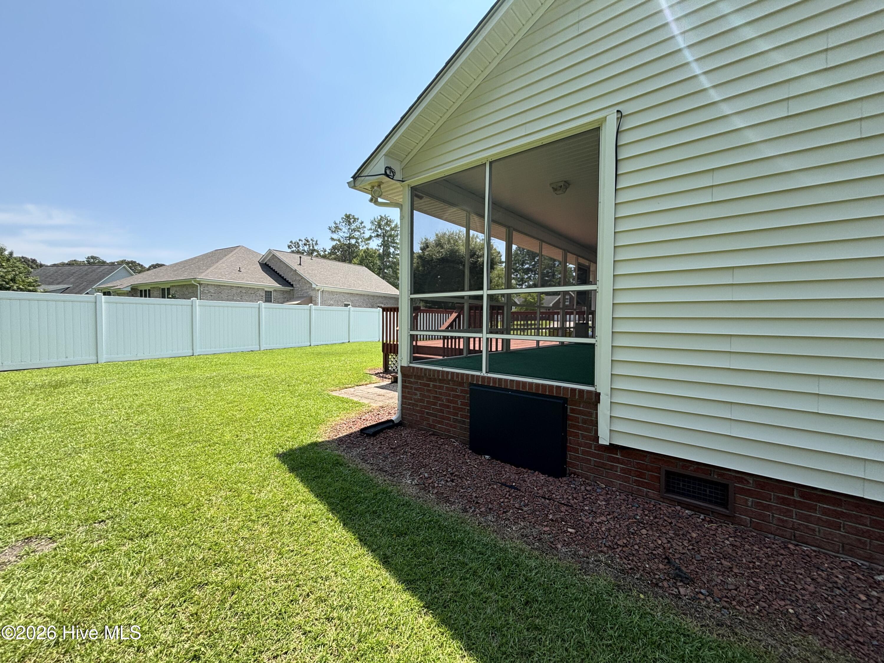 Private backyard