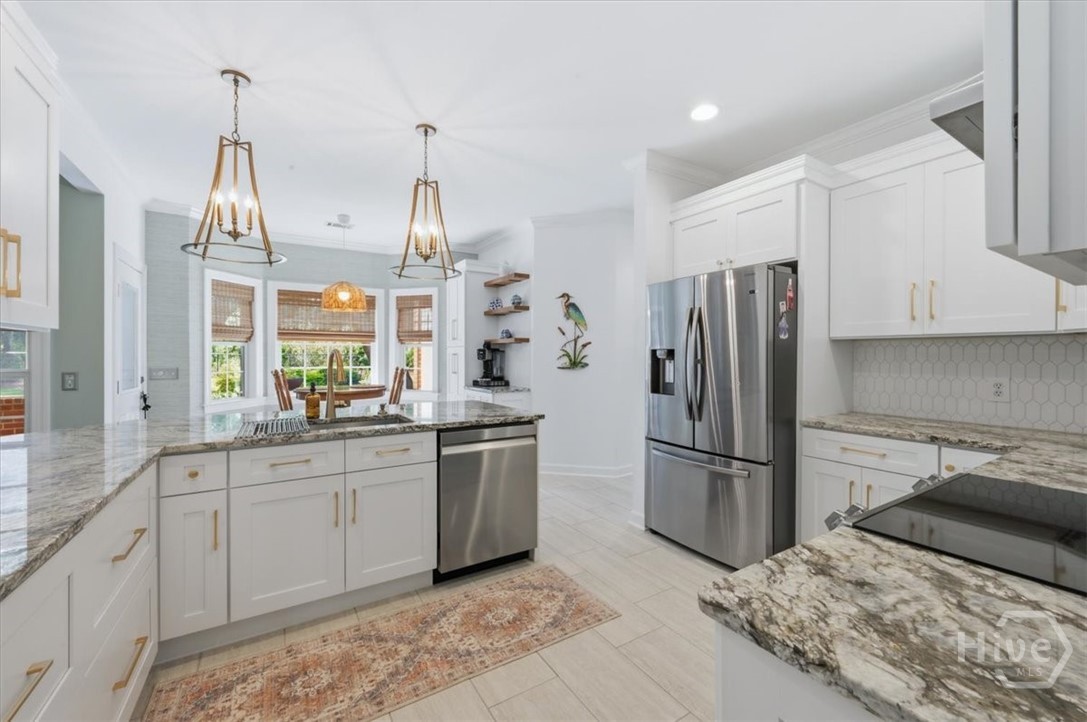 New appliances and new counters.