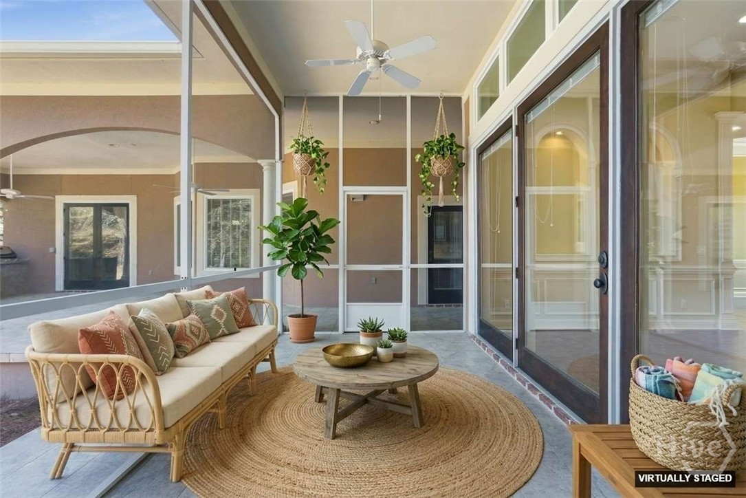 Screen Porch Off Main Suite - Virtually Staged