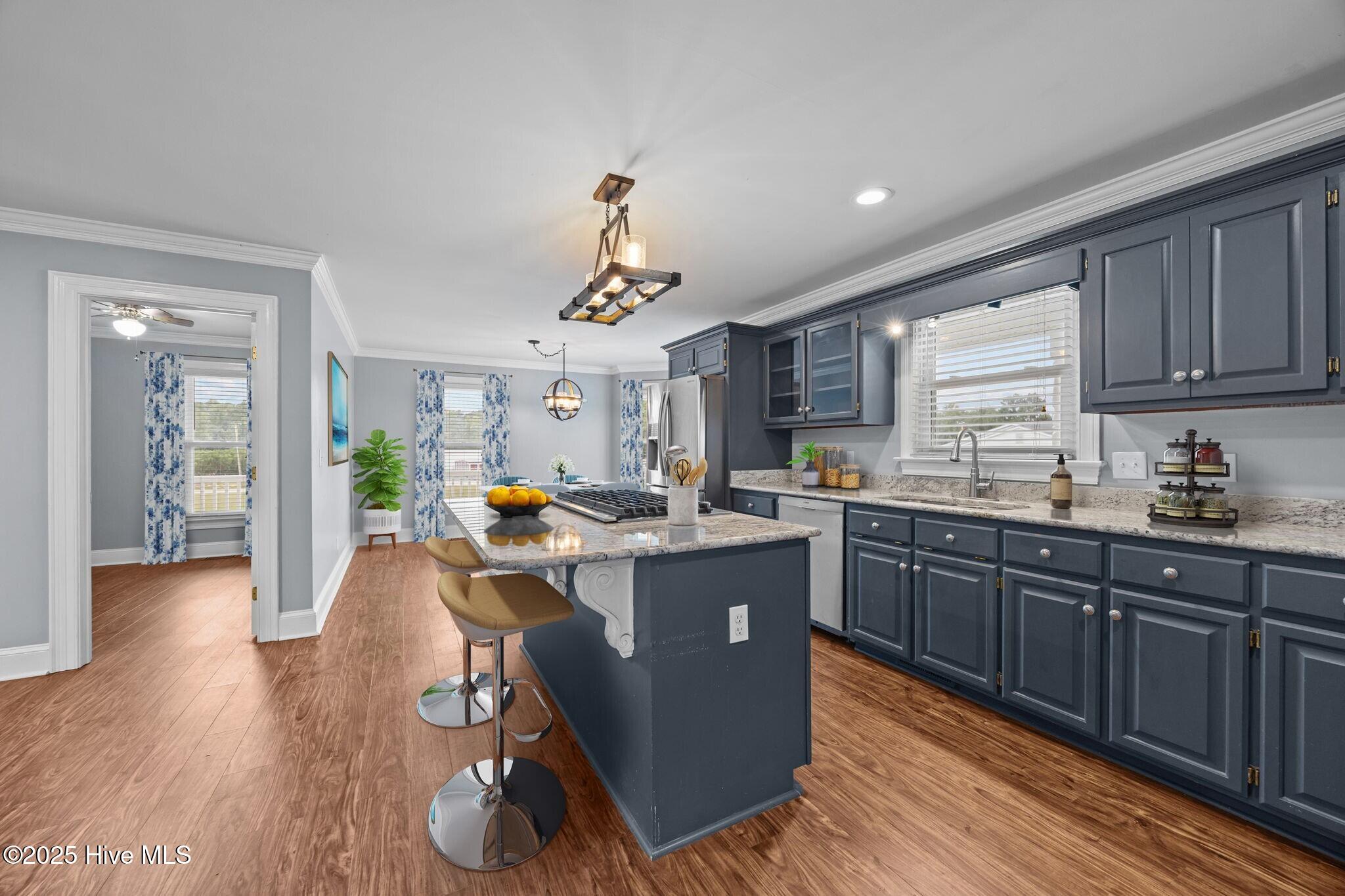 kitchen office staged