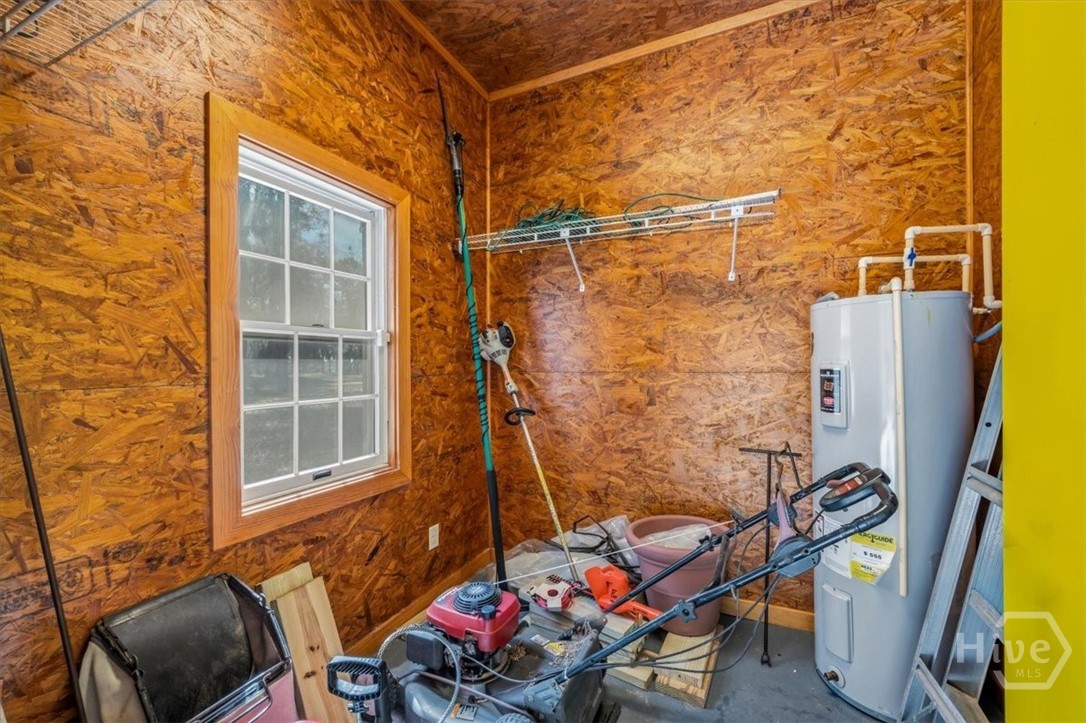 Storage space off of Carport.