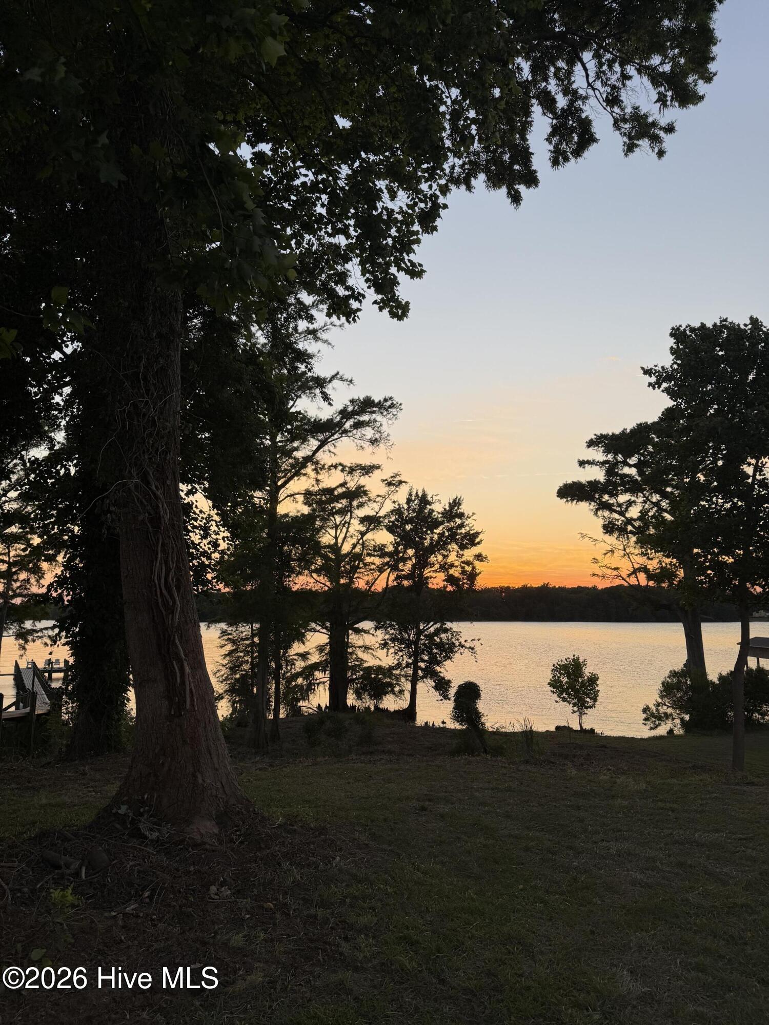 Evening Sunset standing on property