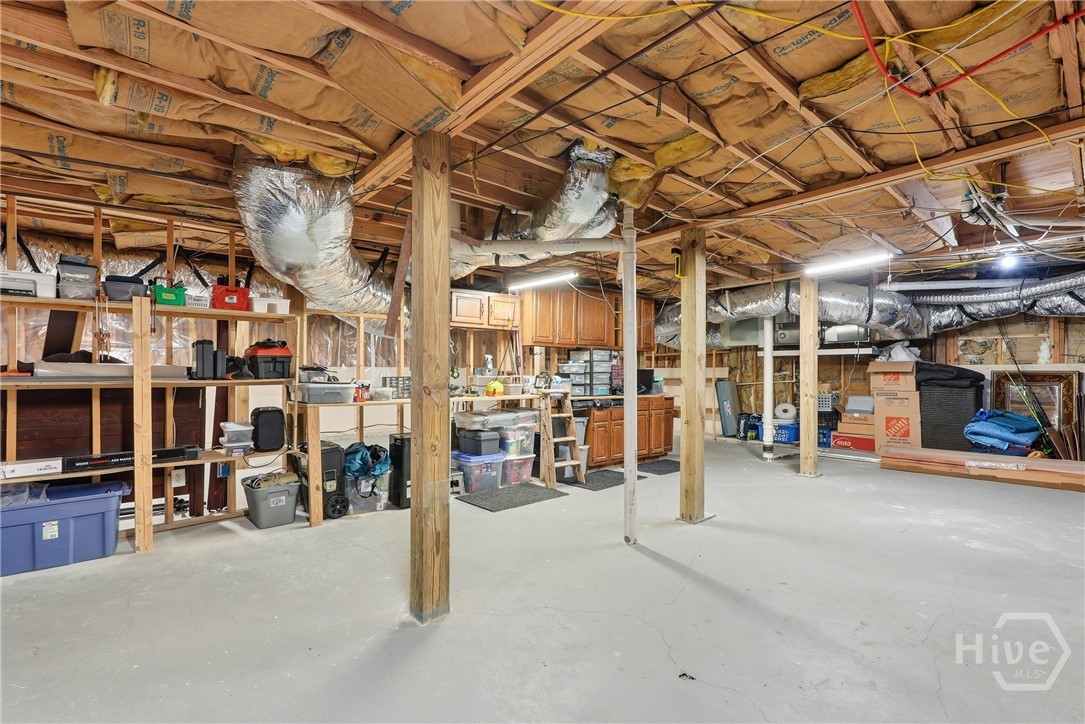 Ground floor basement workshop area