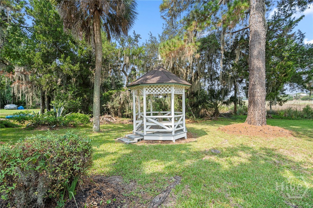Charming gazebo with water views