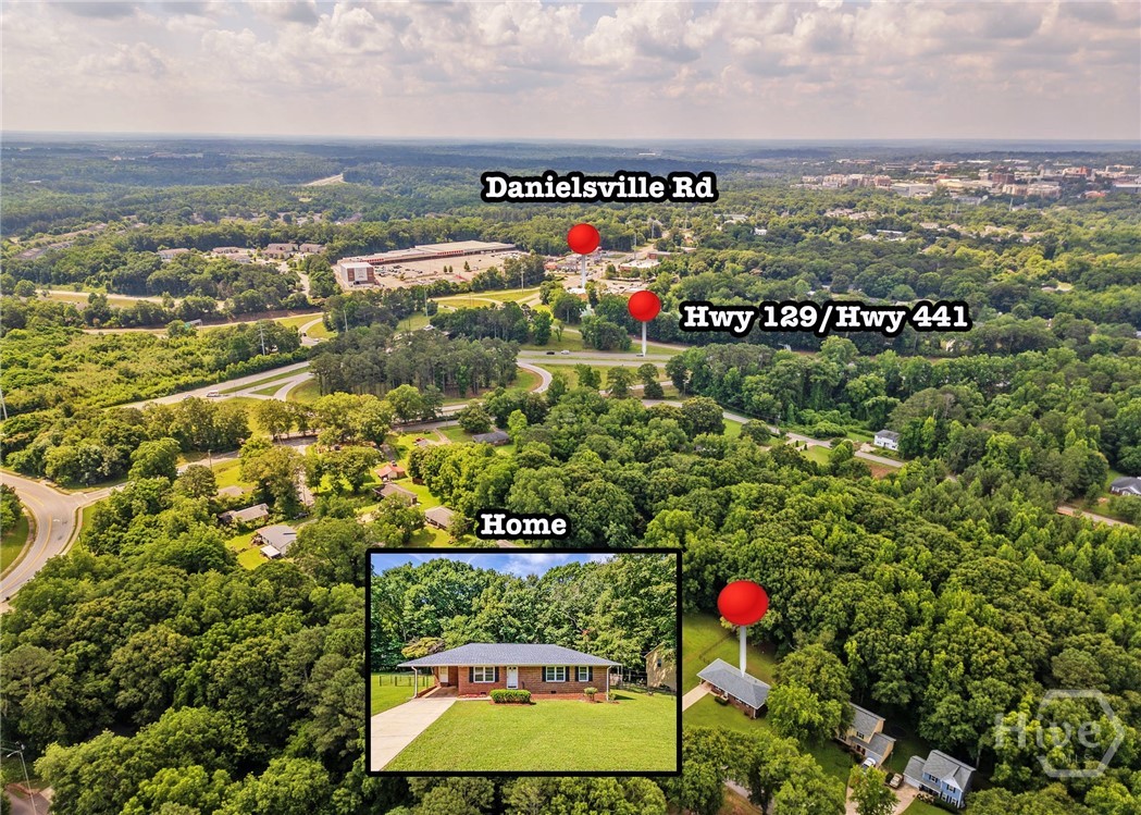 Aeirial View - Danielsville Rd - Hwy 129/441 - Home
