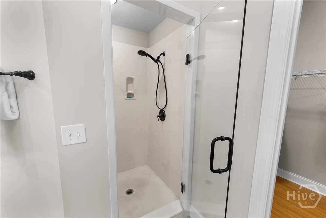 New shower glass door