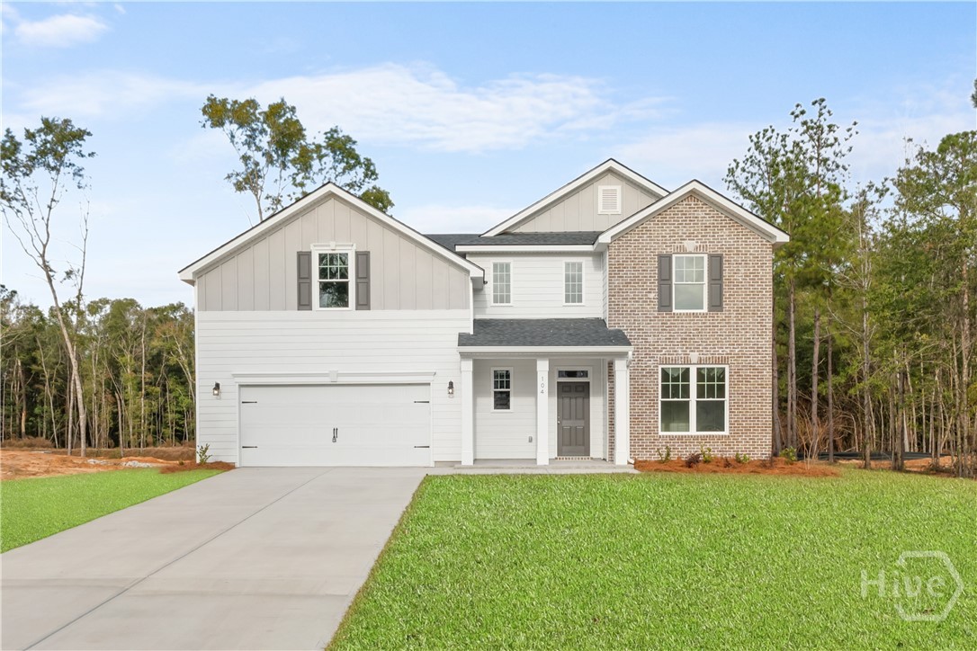 The Brookhaven floorplan by Smith Family Homes is MOVE-IN READY in Ramsey Landing. This 2,833 sq. ft. 2-story home features 5 bedrooms, 3 bathrooms, and 2 car garage. On the main floor you will find a secondary bedroom, full bathroom, and open concept living, dining and kitchen area. The kitchen features a spacious pantry, large kitchen island, and stainless-steel appliances (microwave, oven, dishwasher). On the second level of the Brookhaven, you will find the primary suite with dual vanities, garden tub and separate shower, with a large walk-in closet. Upstairs there is also 2 additional secondary bedrooms with a full bathroom, laundry room, and large bonus room with extra storage. LVP throughout main living spaces and carpet in bedrooms, tile in bathrooms. Also featured is a covered back porch, and granite/quartz countertops throughout. Stock photos shown; to be similar not identical.