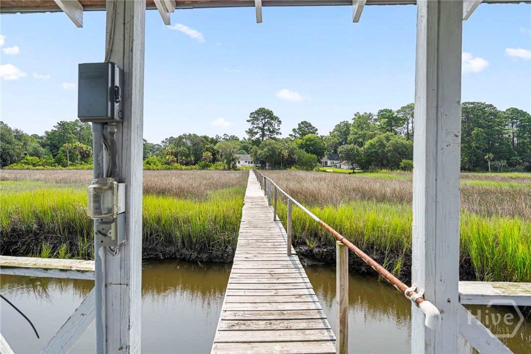 Looking back toward home from the dock