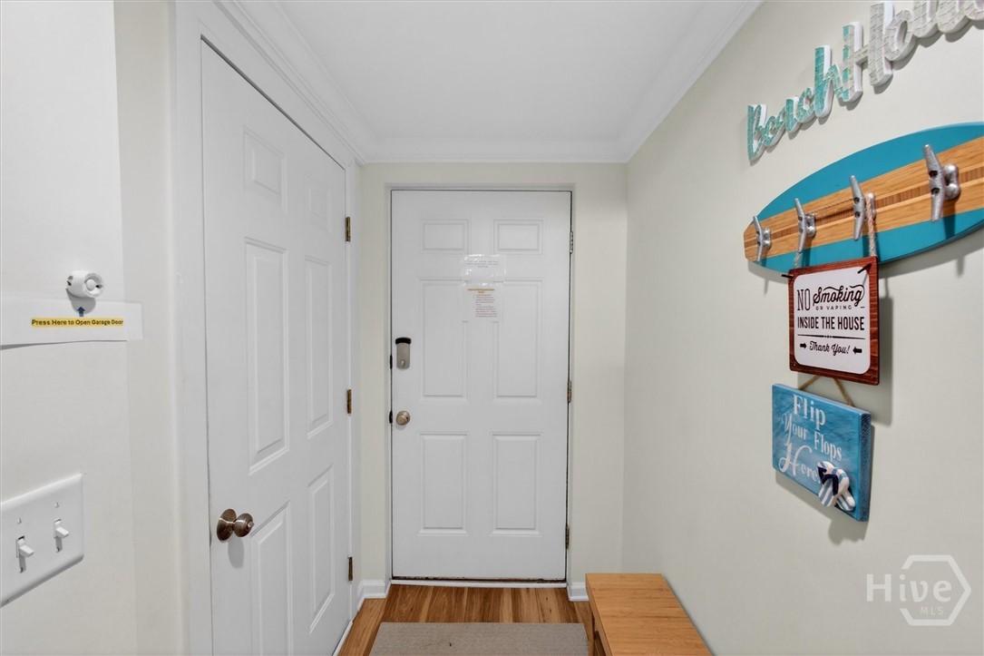 Entryway from parking lot