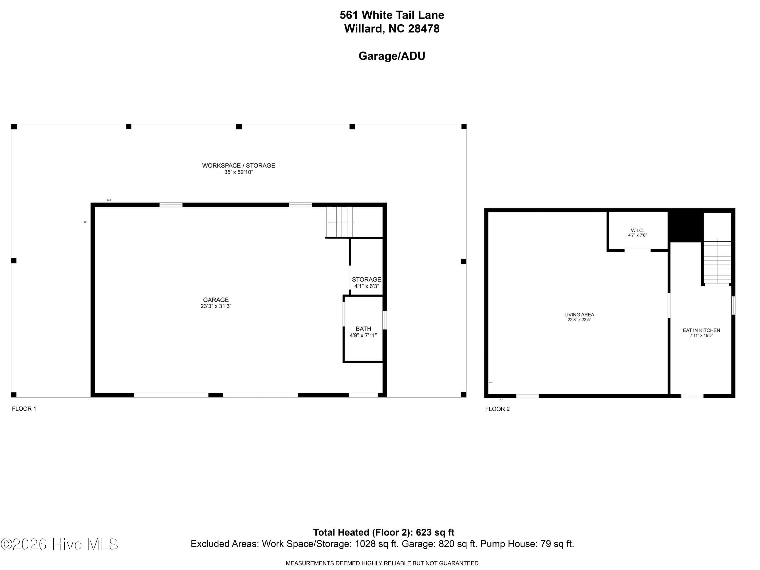 Exterior photo of 561 White Tail Lane, Willard, NC 28478. MLS: 100588140