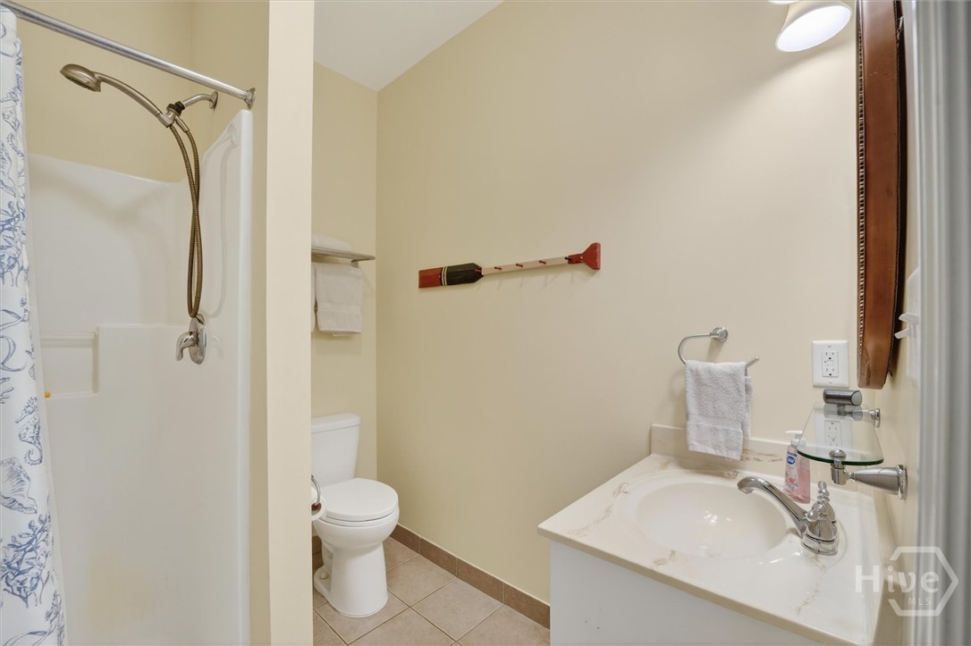 Guest en-suite #2 with walk-in shower.
