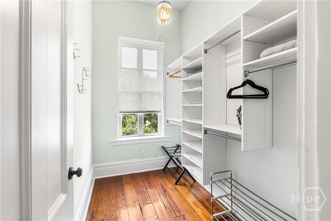Wonderful walk-in closet with built-ins.