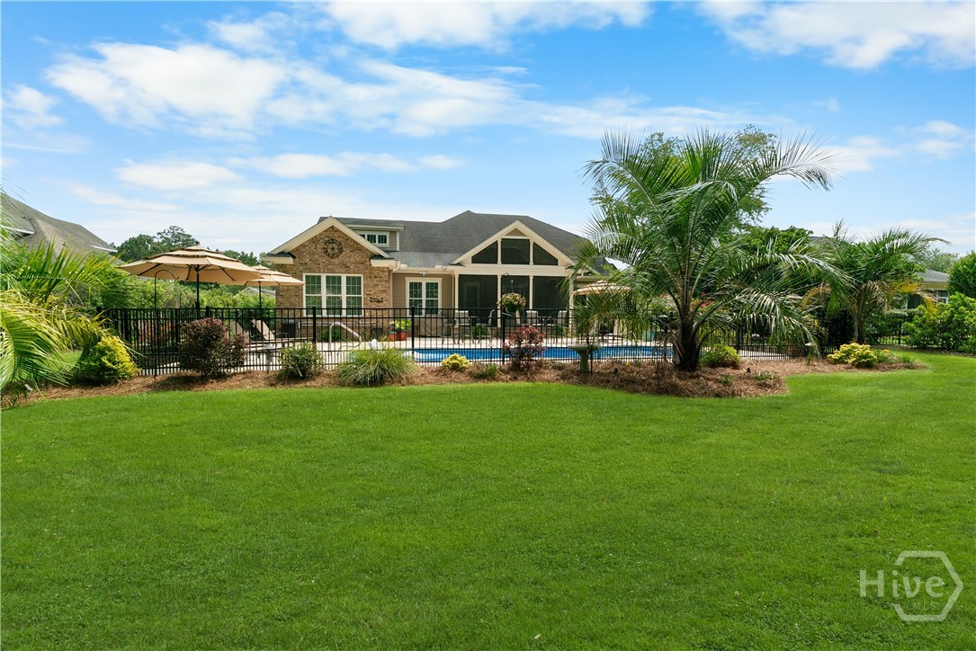 Palms & resort landscape