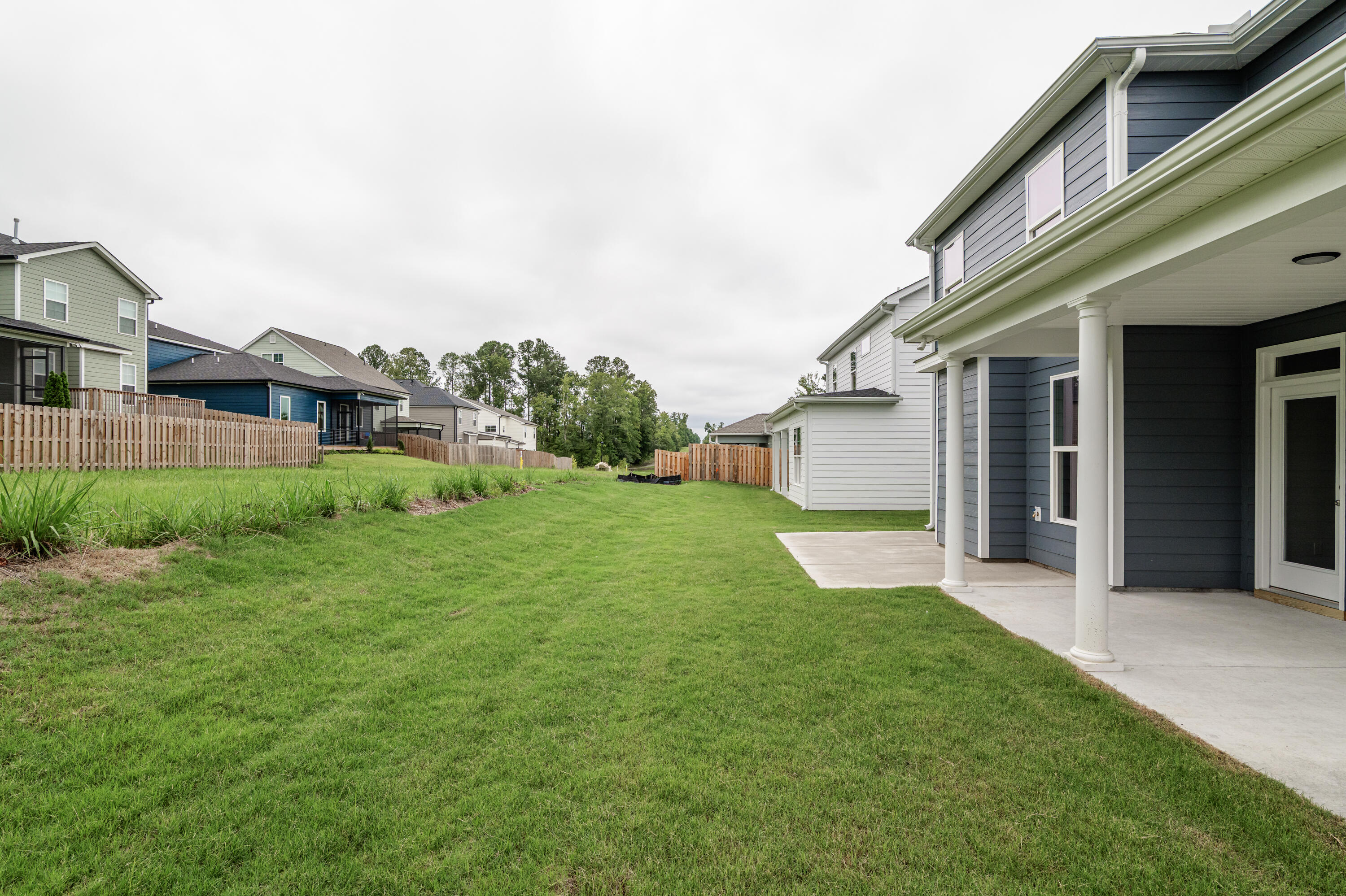 Spacious yard, now fenced!