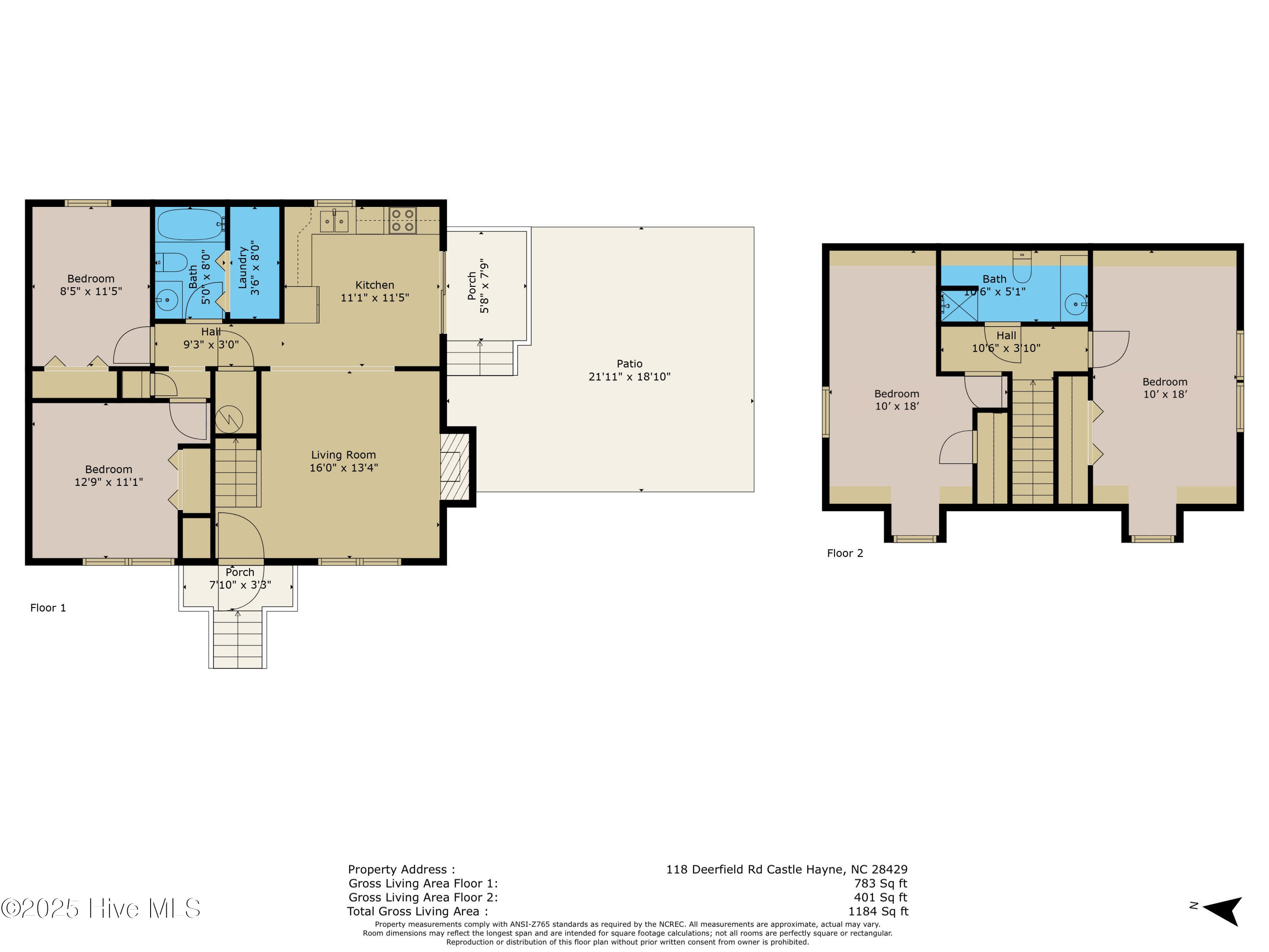 118 Deerfield Road, Castle Hayne, NC 28429 – photo 5: 118 Deerfield Rd Floor Plan