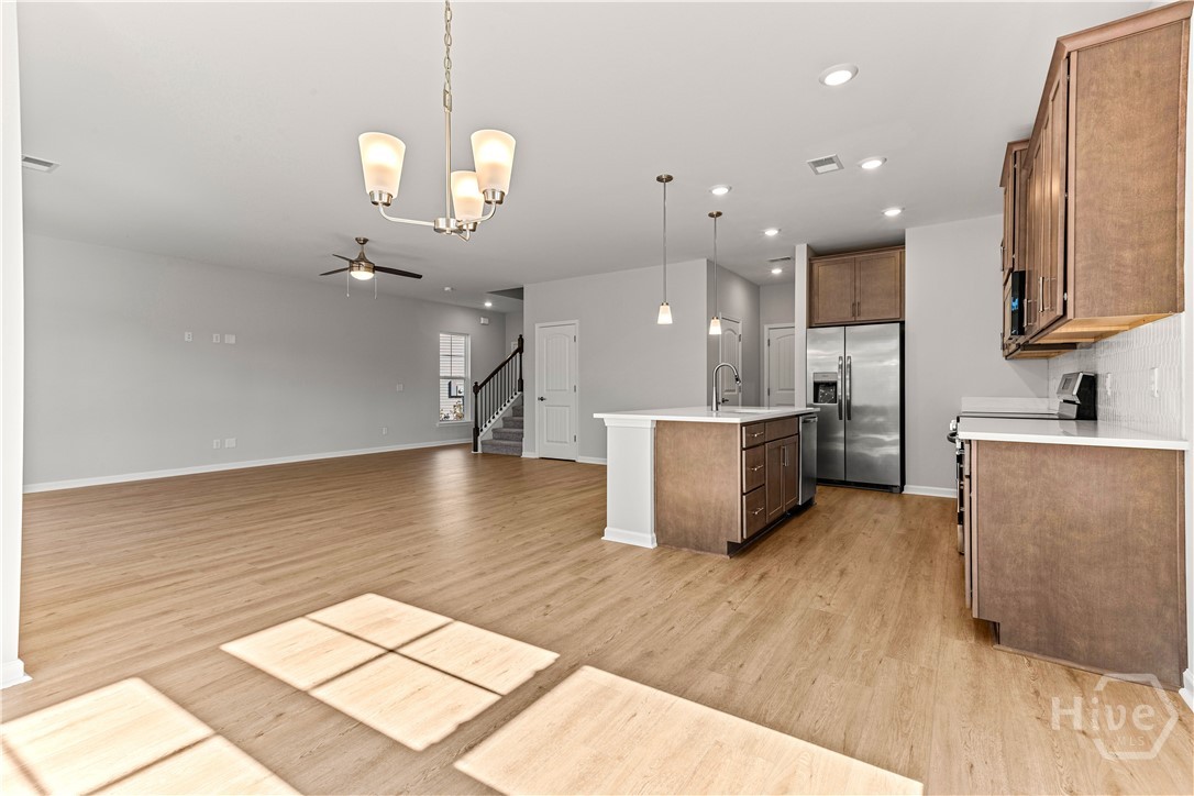 Not the actual home. Pictures are of a completed Crestview plan and are for reference only.