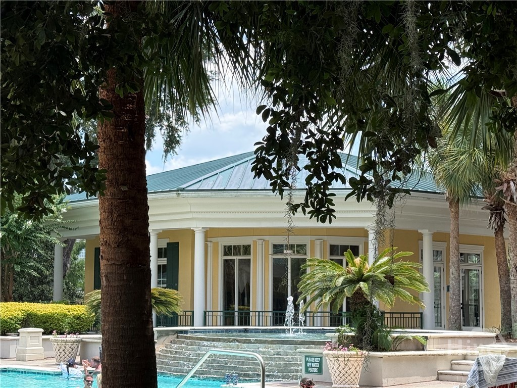 Back of the clubhouse