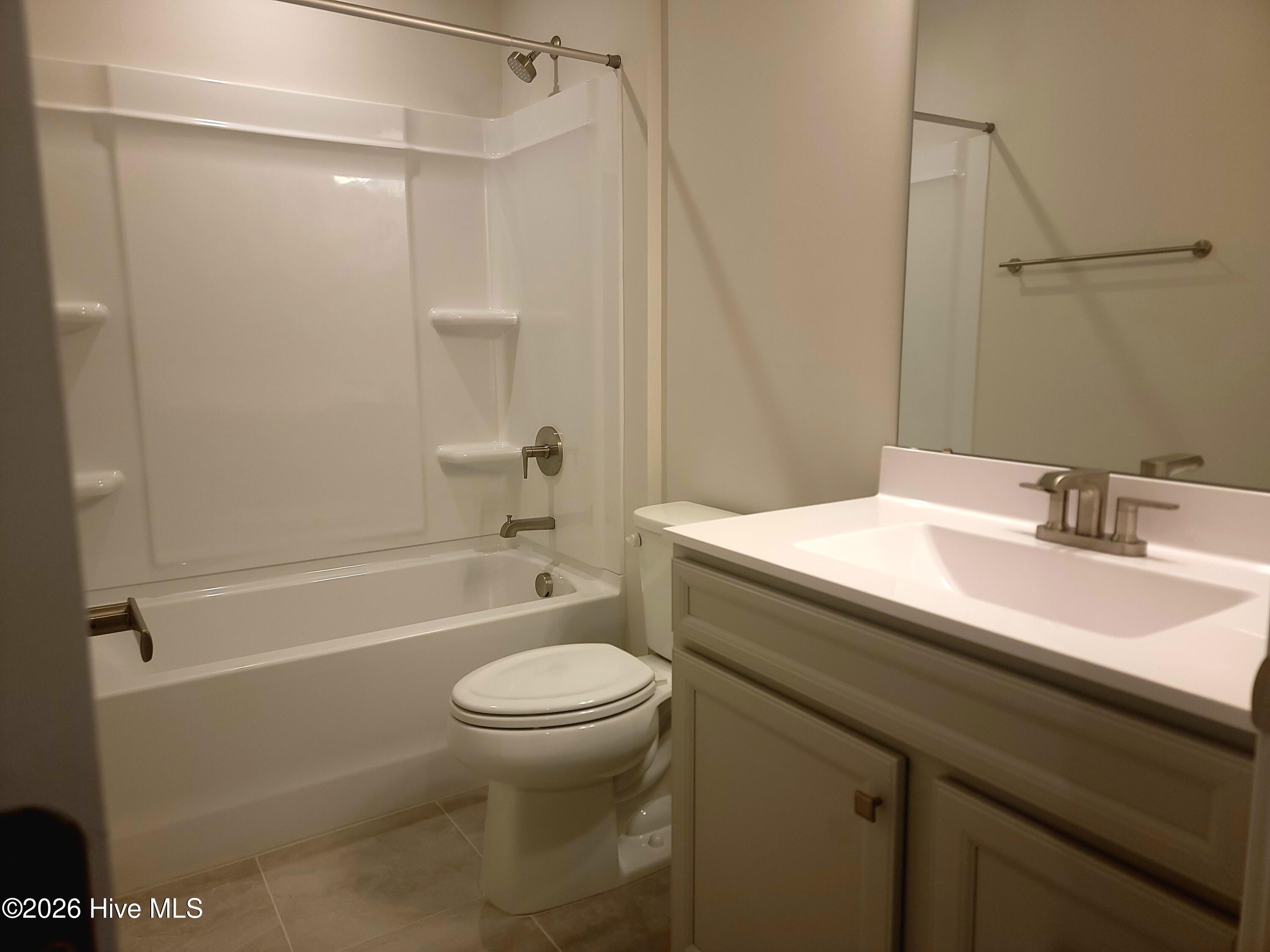 Second floor bathroom. Convenient to both upstairs bedrooms.