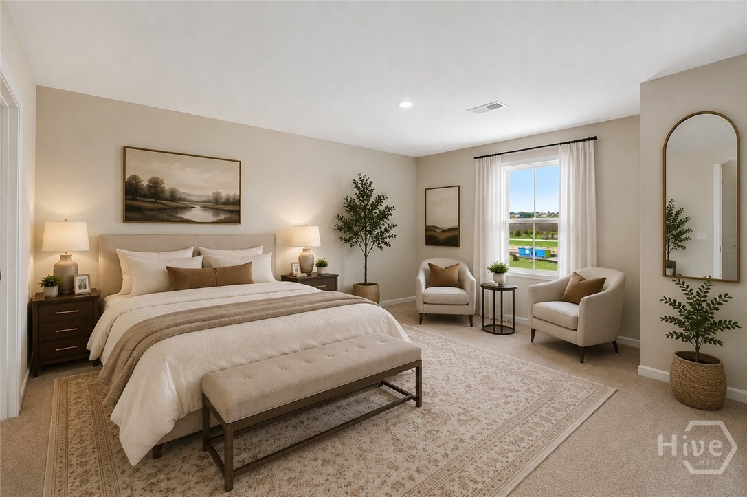 Virtually staged to help illustrate the home's design potential.